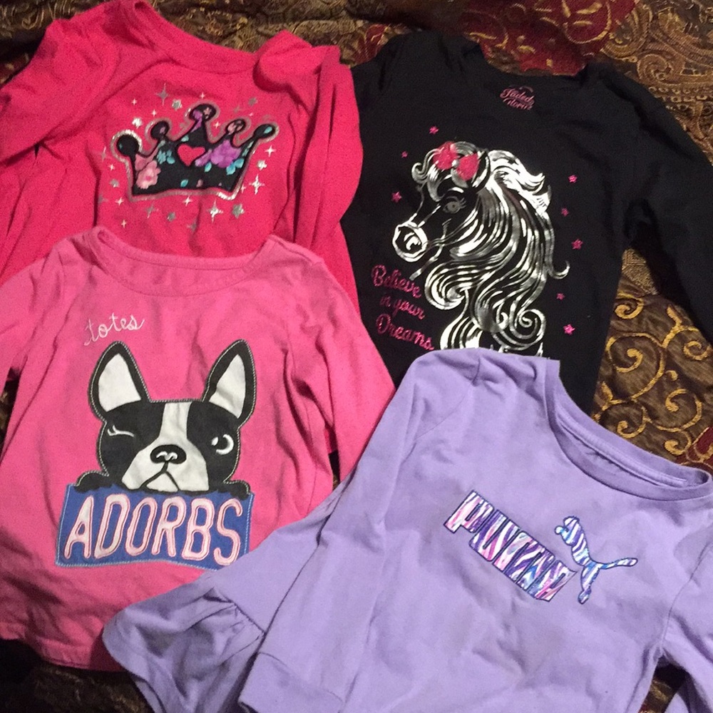 Girls 4t long sleeved shirts